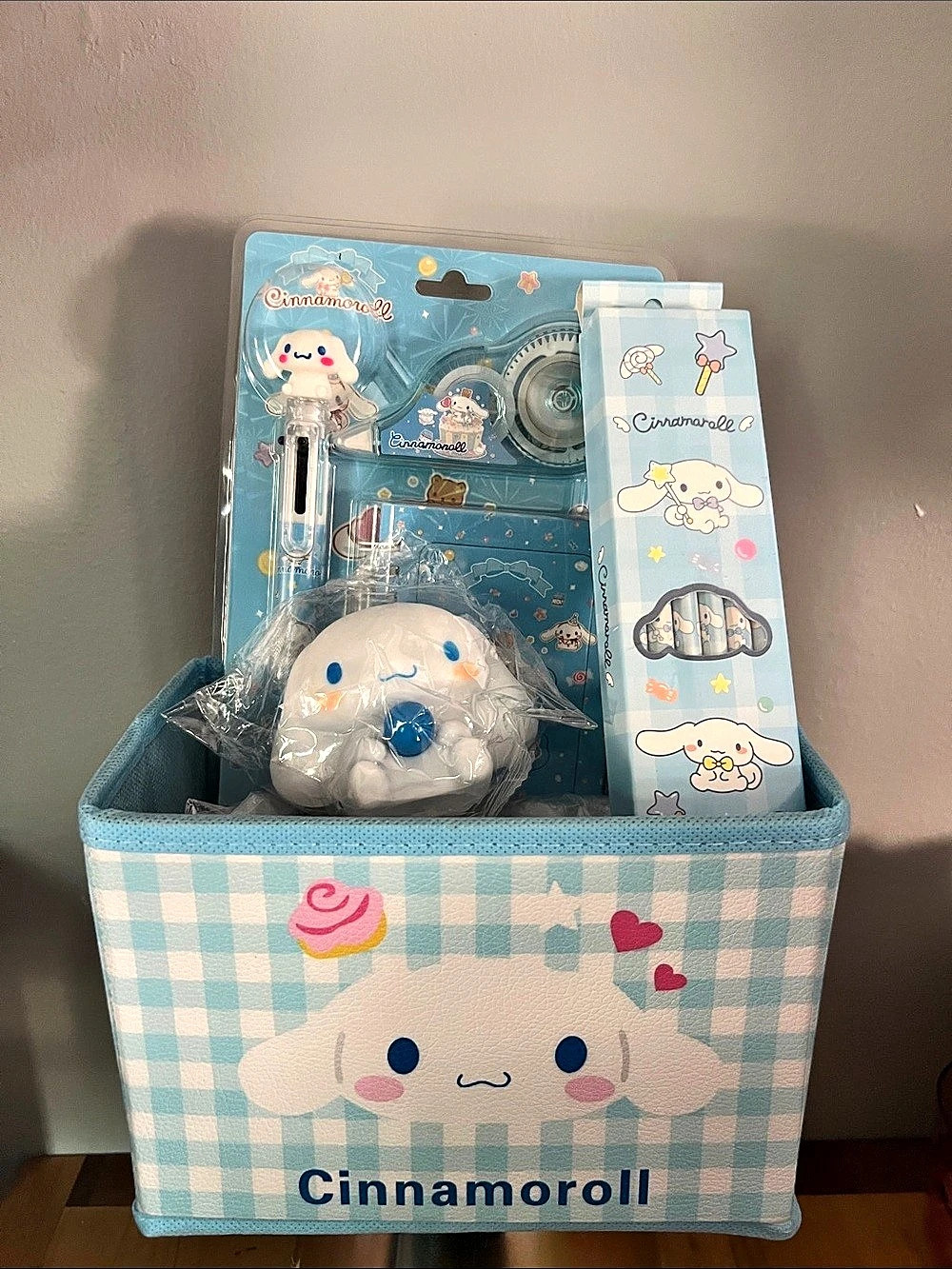 Cinnamoroll Blue & White Basket Stationary Set